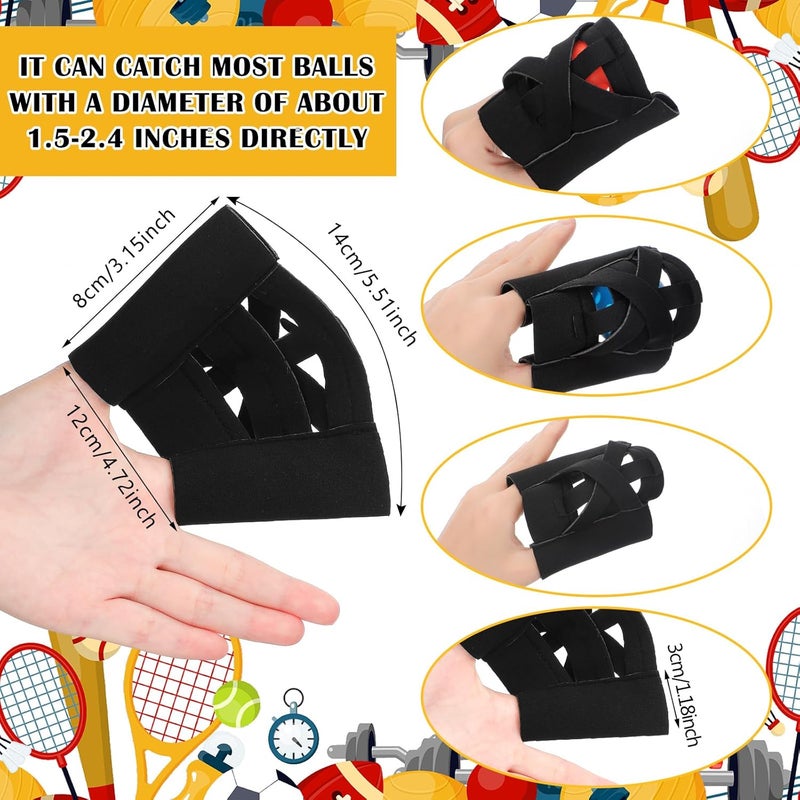 Chitidr 12 Packs Webglove Training Glove for Baseball & Softball Improve Hand-Eye Coordination & Placement Two-Finger Wrap Mitts for Catch Practice Balls Training Catchers Mitt Aids Equipment - Image 2